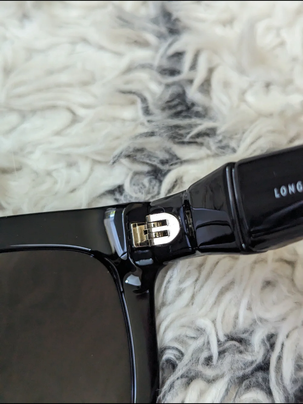 NWOT- Longchamp Black Sunglasses with Protective Case
